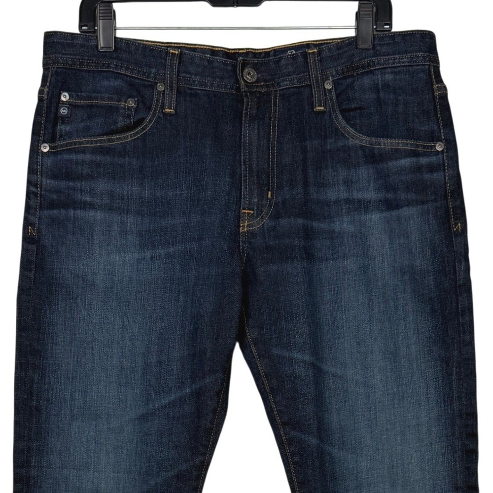NEW AG Adriano Goldschmied THE GRADUATE Mens 34x30 Dark Wash Tailored Leg Jeans